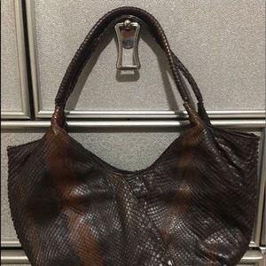 Exotic snake skin purse